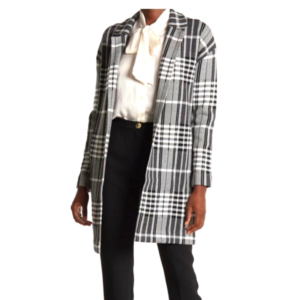 NWT Tahari Vicose Plaid Cardigan
